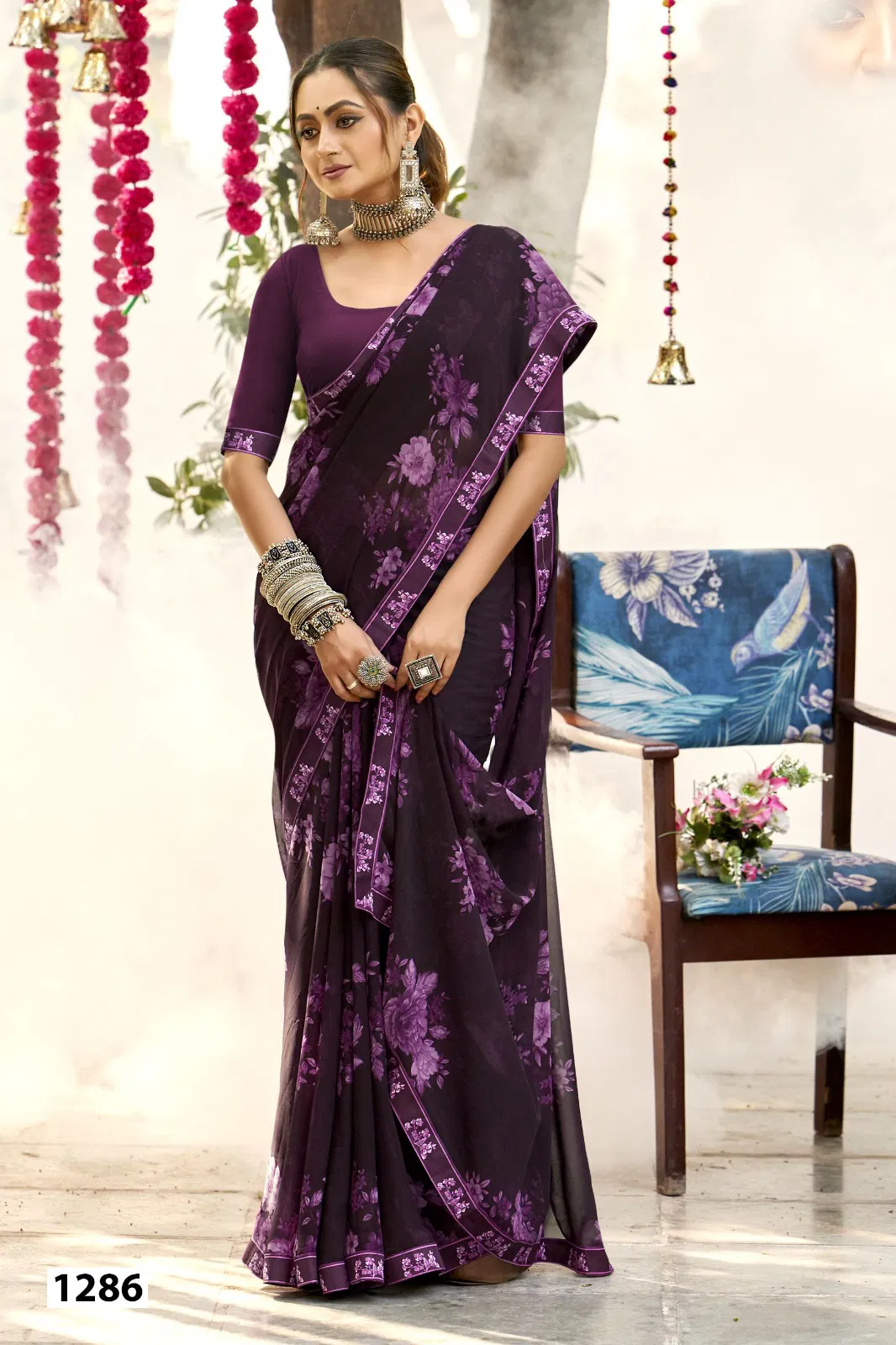 Nimakshi Vol 2 By Vallabhi Georgette Printed Saree Orders In India